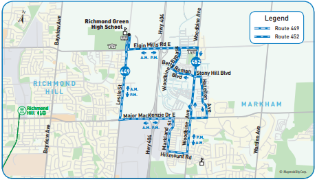 File:York Region Transit route 449 map (2020).PNG