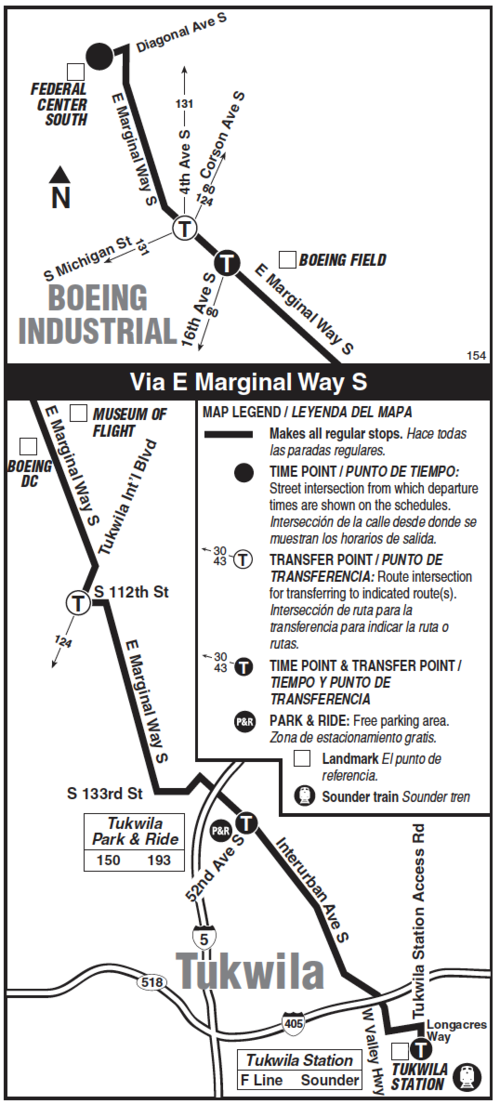 King County Metro Route 154 Map-a.png
