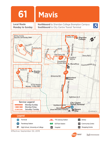 File:MiWay route 61 Mavis map (09-2019).png
