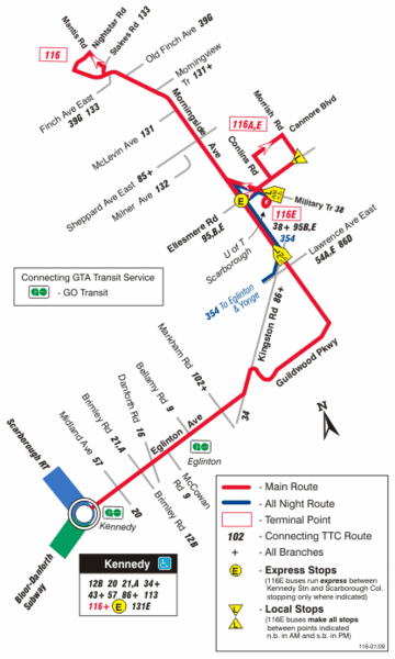 File:Toronto Transit Commission route 116 map (2009)-a.gif